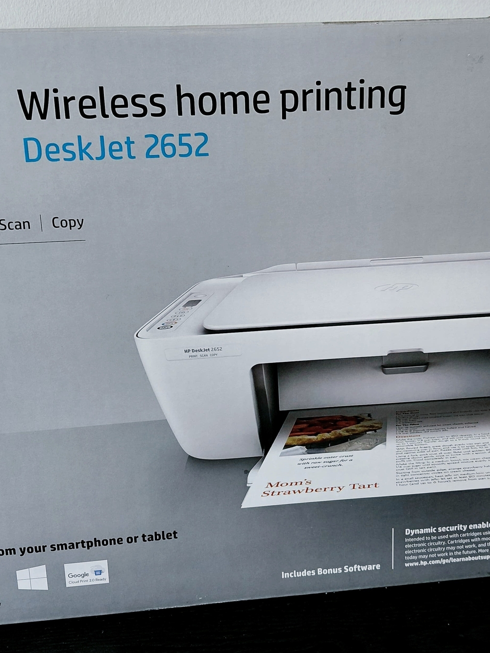 HP DeskJet 2652 All-in-One Wireless Printer